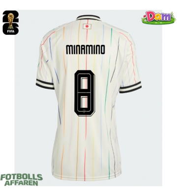 Japan Takumi Minamino #8 Bortatröja Kvinnor VM 2026 Kortärmad